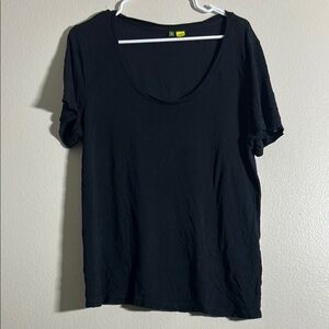 Farm Rio scoop neck Black Women's Top